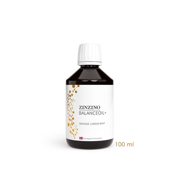 ZINZINO Balance Oil+/100 ml, Висока содржина на Омега-3 (EPA + DHA), полифеноли од маслинки и витамин Д3